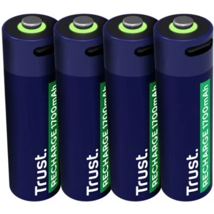 Trust Pack de 4 Pilas Aa 25631/ Recargables