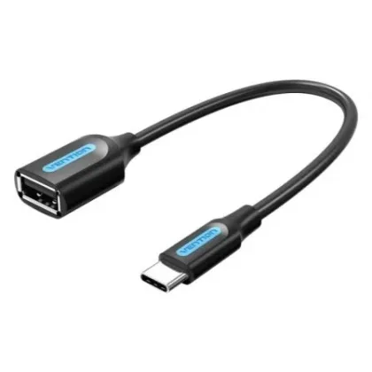 Vention USB 2.0 Tipo-C Ccsbb/ USB Tipo-C Macho - USB Hembra/ 15cm/ 480Mbps Negro