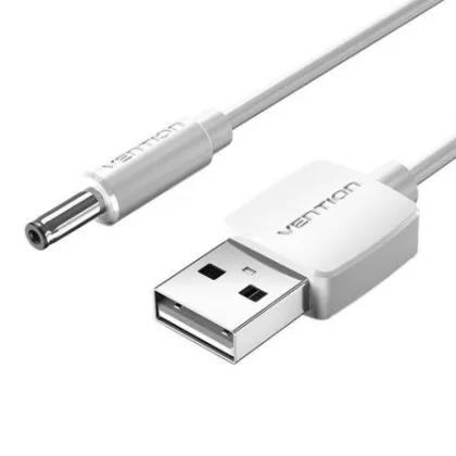 Vention Alimentación Cexwf/ USB Macho - Dc 3.5mm Macho/ 1m Blanco