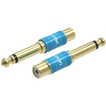 Vention Jack VDD-C03/ Rca Hembra - Jack 6.5 Macho Azul