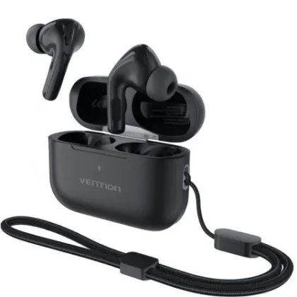 Vention Echo Lite E11 Pro con estuche de carga/ Negros – Bluetooth