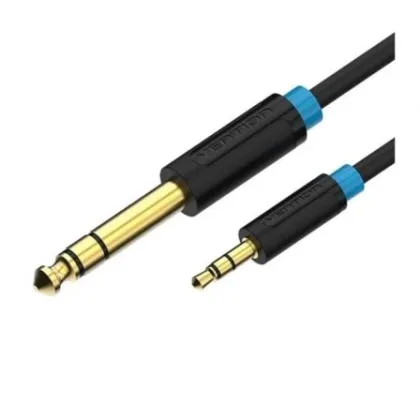 Vention Estéreo Babbf/ Jack 6.5 Macho - Jack 3.5 Macho/ 1m Negro