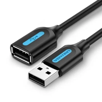 Vention Alargador USB 2.0 Cbibf/ USB Macho - USB Hembra/ 480Mbps/ 1m Negro