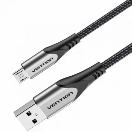 Vention USB 2.0 Coahh/ microUSB Macho - USB Macho/ 480Mbps/ 2m Gris