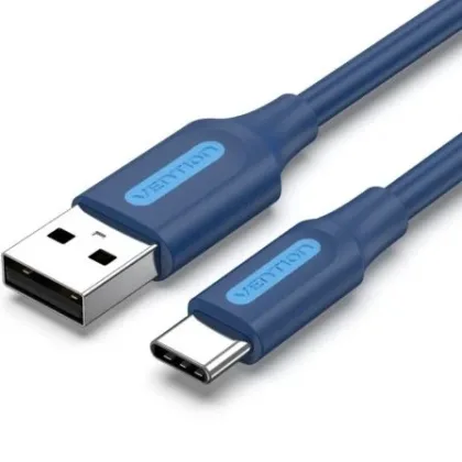Vention USB 2.0 Tipo-C Coklf/ USB Tipo-C Macho - USB Macho/ 480Mbps/ 1m Azul