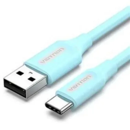 Vention USB 2.0 Tipo-C Coksh/ USB Tipo-C Macho - USB Macho/ Hasta 60W/ 480Mbps/ 2m Azul