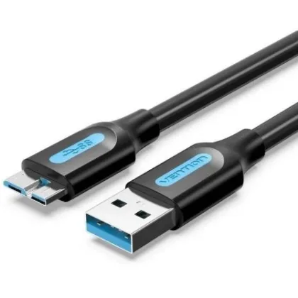 Vention USB 3.0 Copbd/ USB Macho - MicroUSB Macho/ Hasta 10W/ 5Gbps/ 50cm Negro