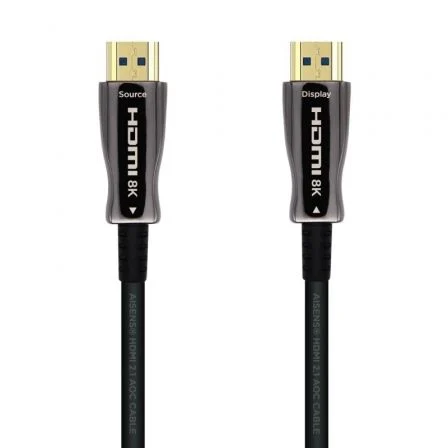 Cable HDMI 2.1 AOC 8K Aisens A153-0516/ HDMI Macho - HDMI Macho/ 15m/ Negro