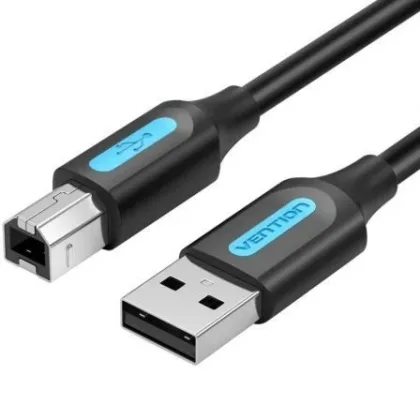 Vention Cable USB 2.0 Coqbd/ USB Tipo-B Macho - USB Macho/ 480Mbps/ 50cm Negro