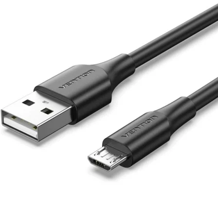 Vention USB 2.0 Ctibh/ USB Macho - MicroUSB Macho/ Hasta 60W/ 480Mbps/ 2m Negro