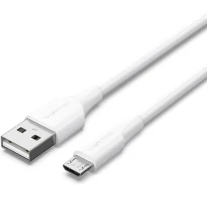 Vention USB 2.0 Ctiwf/ USB Macho - MicroUSB Macho/ Hasta 60W/ 480Mbps/ 1m Blanco
