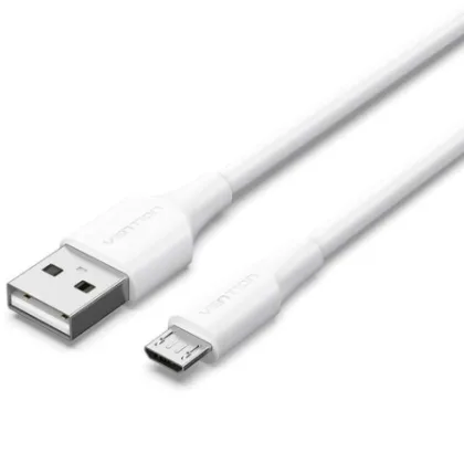 Vention USB 2.0 Ctiwg/ USB Macho - MicroUSB Macho/ Hasta 60W/ 480Mbps/ 1.5m Blanco