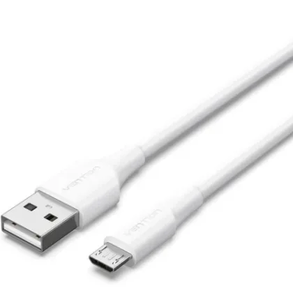 Vention USB 2.0 Ctiwh/ USB Macho - MicroUSB Macho/ 480Mbps/ 2m Blanco