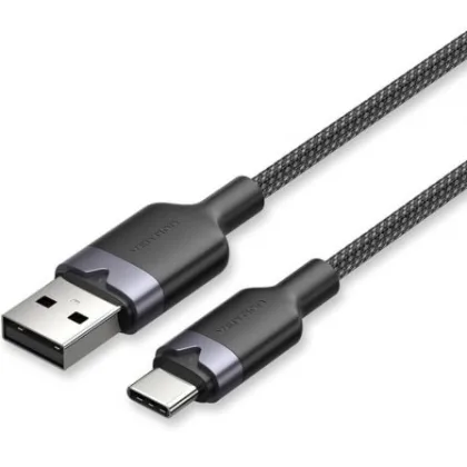 Vention USB 2.0 Tipo-C Ctnbf/ USB Tipo-C Macho - USB Macho/ Hasta 60W/ 480Mbps/ 1m Negro
