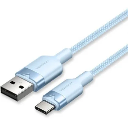 Vention USB 2.0 Tipo-C Ctnlf/ USB Tipo-C Macho - USB Macho/ Hasta 60W/ 480Mbps/ 1m Azul