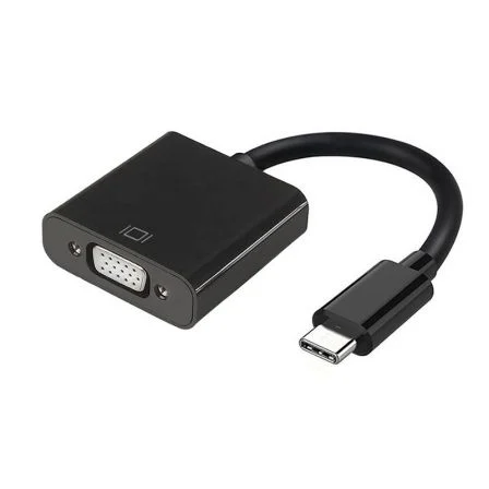 Aisens Conversor USB Tipo-C A109-0347/ USB Tipo-C Negro – VGA