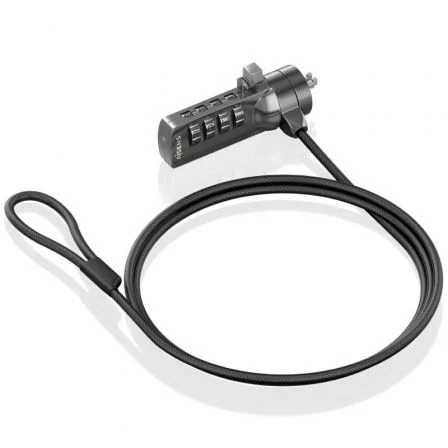 Aisens Cable de Seguridad para Portátiles ASLK-D40N03-BK/ 1.5m