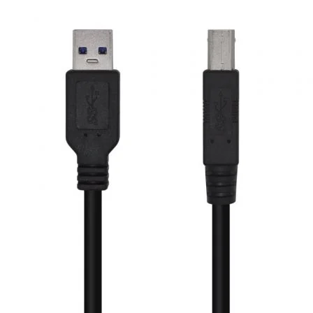 Aisens Cable USB 3.0 A105-0444/ USB Tipo-B Macho - USB Macho/ 5Gbps/ 2m Negro