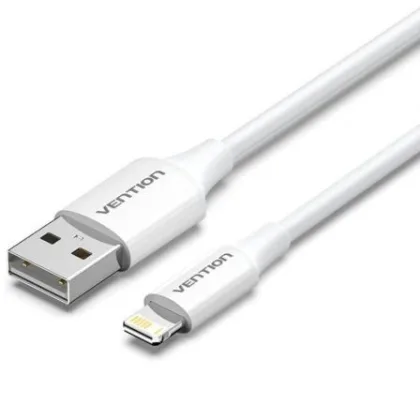 Vention USB 2.0 Lightning Laiwf/ USB Macho - Lightning Macho/ 480Mbps/ 1m Blanco