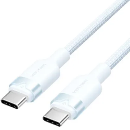 Vention USB 2.0 Tipo-C 3A Trdsf/ USB Tipo-C Macho - USB Tipo-C Macho/ Hasta 60W/ 480Mbps/ 1m Azul