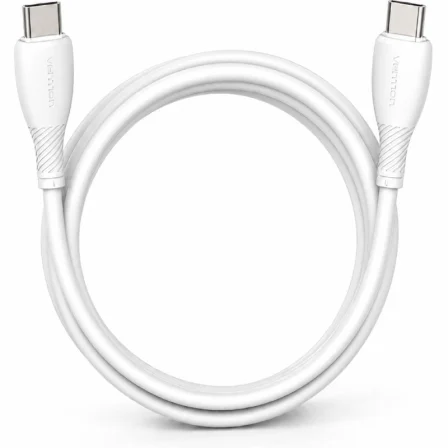 Vention USB 2.0 Tipo-C Trvwf/ USB Tipo-C Macho - USB Tipo-C Macho/ Hasta 60W/ 480Mbps/ 1m Blanco