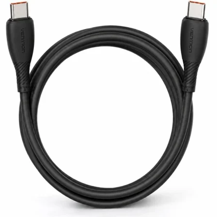 Vention USB 2.0 Tipo-C Trwbf/ USB Tipo-C Macho - USB Tipo-C Macho/ Hasta 100W/ 480Mbps/ 1m Negro