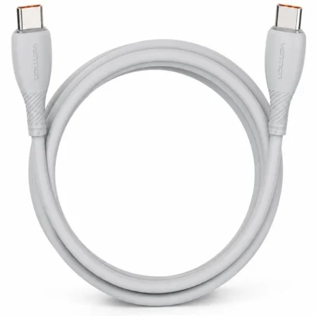 Vention USB 2.0 Tipo-C Trwhf/ USB Tipo-C Macho - USB Tipo-C Macho/ Hasta 100W/ 480Mbps/ 1m Gris