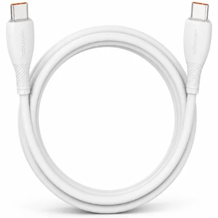Vention USB 2.0 Tipo-C Trwwf/ USB Tipo-C Macho - USB Tipo-C Macho/ Hasta 100W/ 480Mbps/ 1m Blanco