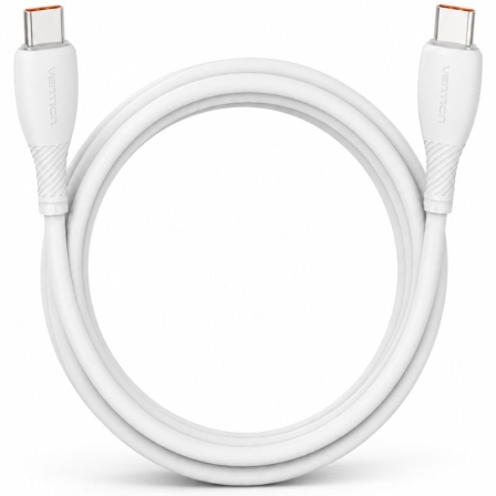 Vention USB 2.0 Tipo-C Trwwh/ USB Tipo-C Macho - USB Tipo-C Macho/ Hasta 100W/ 480Mbps/ 2m Blanco