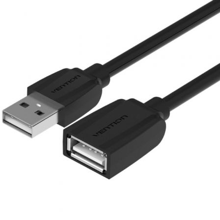 Vention Alargador USB 2.0 VAS-A44-B150/ USB Macho - USB Hembra/ 1.5m Negro