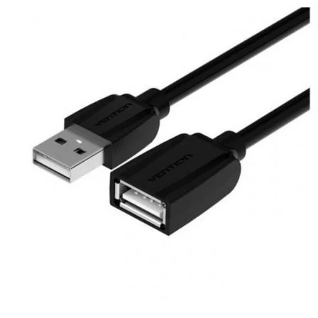 Vention Alargador USB 2.0 VAS-A44-B200/ USB Macho - USB Hembra/ 480Mbps/ 2m Negro