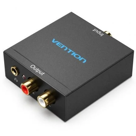 Vention Convertidor de Audio BDFB0-EU/ Entrada Toslink y Rca/ Salida 2x Rca