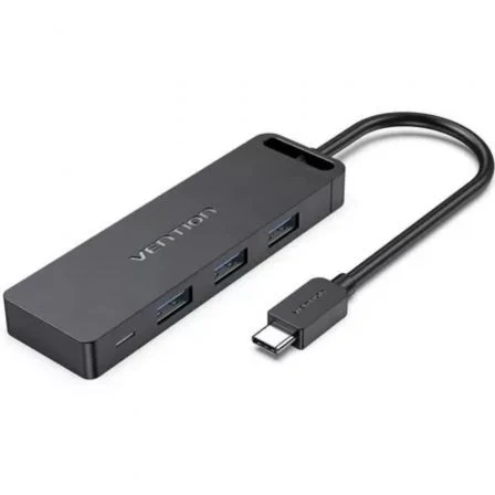Vention Hub USB Tipo-C Tgtbb/ 3xUSB/ 1xUSB Tipo-C/ 1x MicroUSB Pd