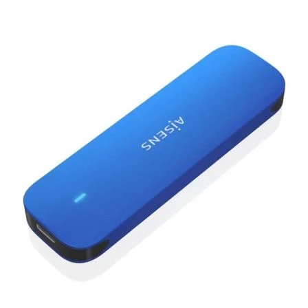 Aisens Caja Externa para Disco M.2 NVME ASM2-026BLU/ USB 3.2/ Sin tornillos