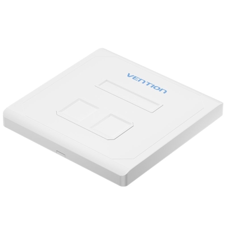 Vention Placa de Pared Keystock IFEW0/ 2 Puertos – RJ45
