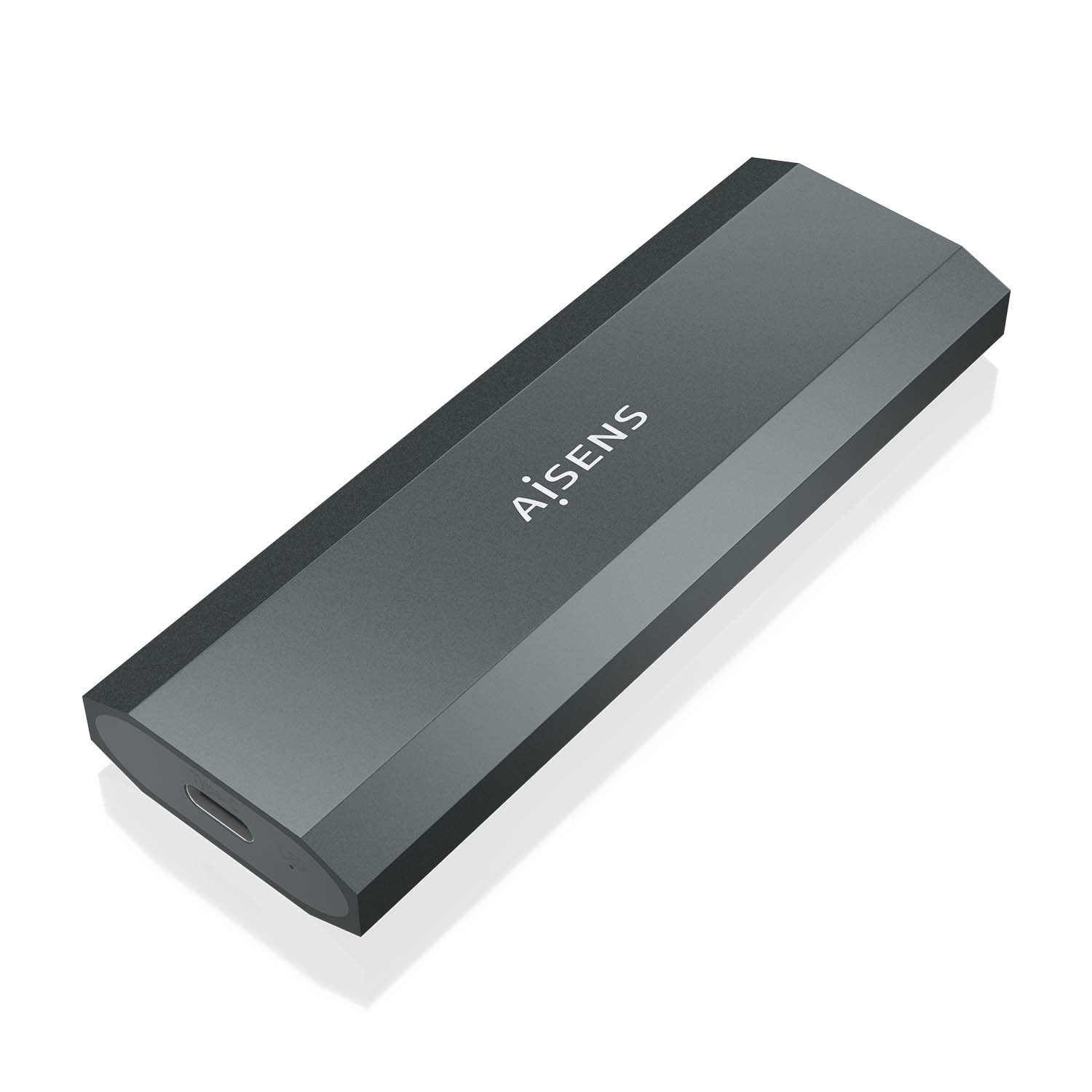 Aisens Caja Externa para Disco M.2 NVME ASM2-029GR/ USB 3.2/ Sin tornillos