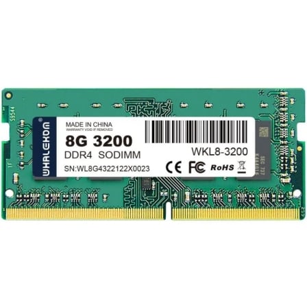 Memoria RAM Whalekom WK4SO32 8GB/ DDR4/ 3200MHz/ 1.2V/ CL19/ SODIMM