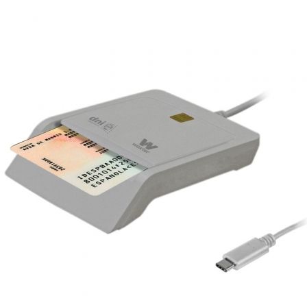 Woxter (Excepto Tablets) Lector de Dni y Tarjetas Woxter PE26-198/ USB Tipo-C Blanco
