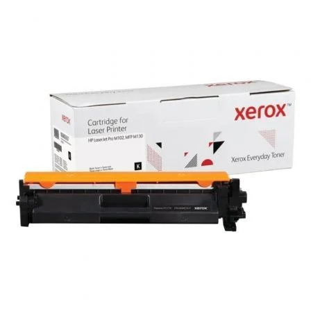 HP Tóner compatible Xerox 006R03637 compatible con CF217A/ 1600 páginas Negro