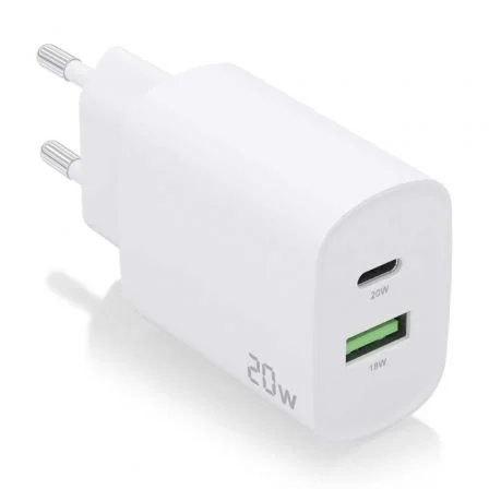 Aisens de Pared A110-0754/ 1xUSB Tipo-C/ 1xUSB/ 20W