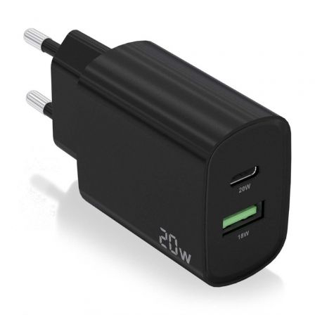 Aisens de Pared A110-0755/ 1xUSB Tipo-C/ 1xUSB/ 20W