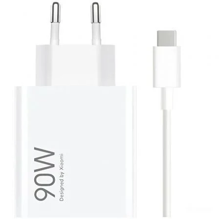 Xiaomi de Pared GaN 90W HyperCharge Combo (Type-A)/ 1xUSB + Cable USB Tipo-C/ 90W