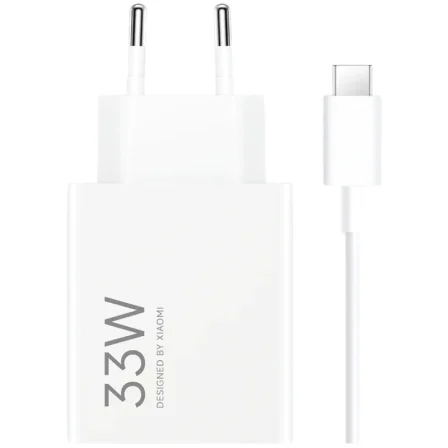 Cargador de Pared Xiaomi 33W Charging Combo USB Type-A/ 1xUSB + Cable USB Tipo-C/ 33W