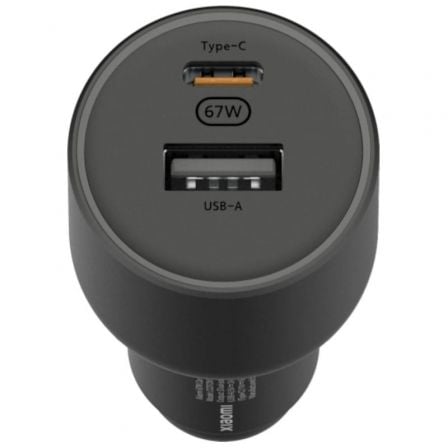 Cargador de Coche Xiaomi 67W USB-A Tipo-C/ 1xUSB-A/ 1xUSB Tipo-C/ 67W