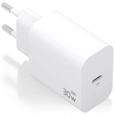 Aisens de Pared GaN A110-0940/ 1xUSB Tipo-C/ 30W Blanco