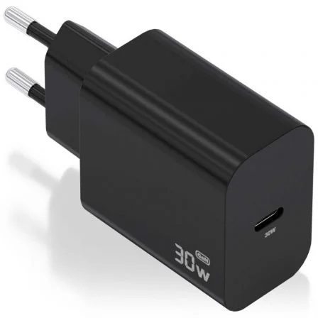 Aisens de Pared GaN A110-0941/ 1xUSB Tipo-C/ 30W Negro