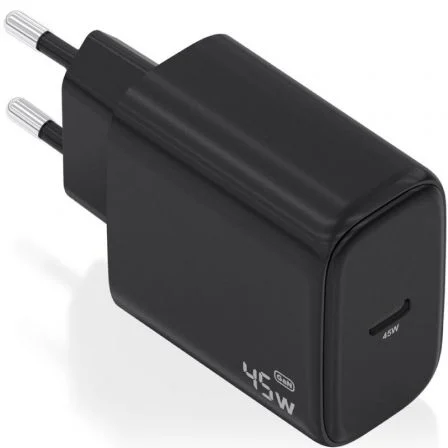 Aisens de Pared GaN A110-0970/ 1xUSB Tipo-C/ 45W Negro