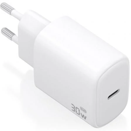 Aisens de Pared GaN A110-0975/ 1xUSB Tipo-C/ 30W Blanco
