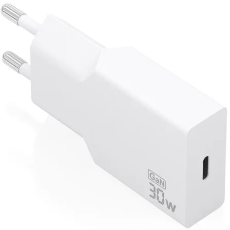 Aisens de Pared GaN A110-1001/ 1xUSB Tipo-C/ 30W Blanco