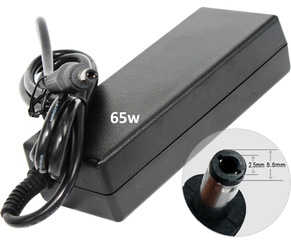 Cargador compatible para portátil ASUS / MSI / TOSHIBA / LENOVO / MEDION 65W 19V 3.42A 5.5x2.5 mm Dayma